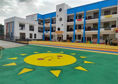 【“兩個(gè)年”雙提升】桂海分公司承建的百林鄉(xiāng)中心幼兒園順利開(kāi)園！